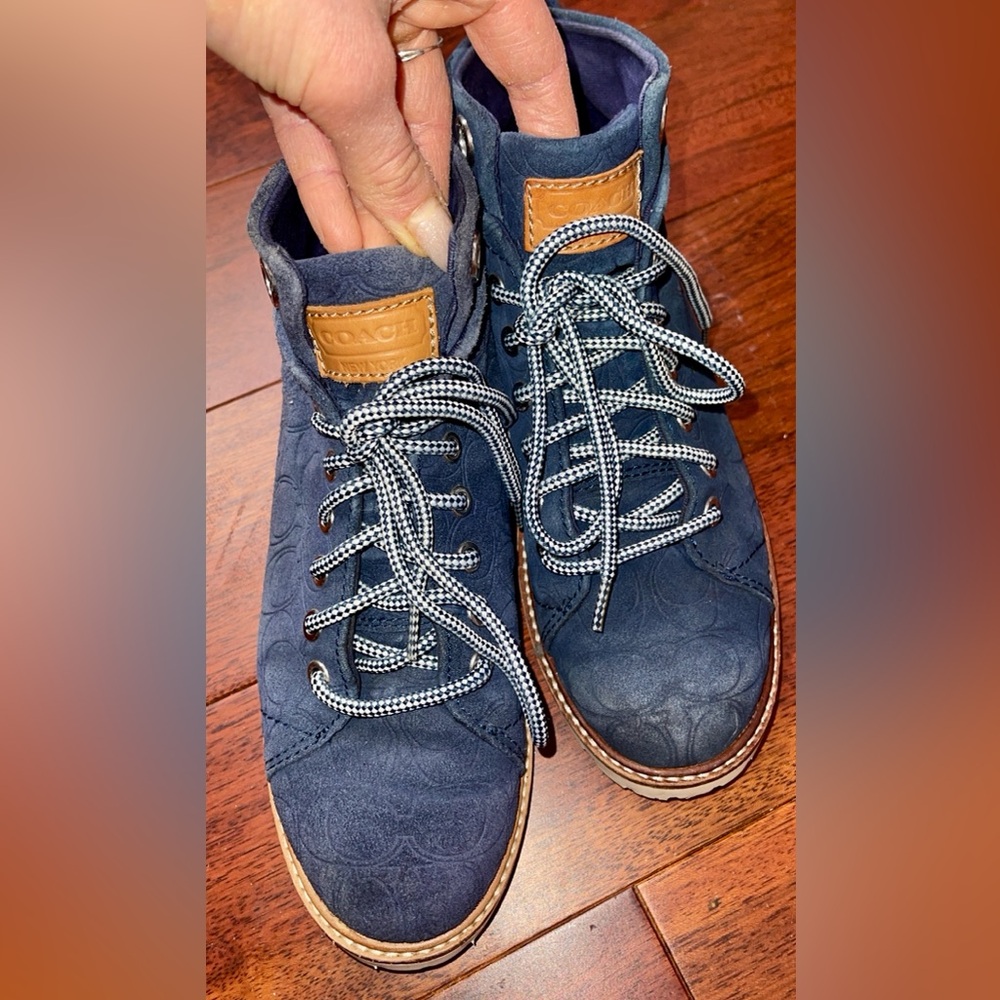 COACH blue boots